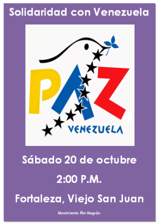 solidaridad venezuela octubre 2018